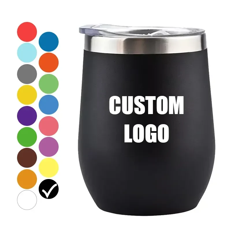 12 Oz Double Wall Vacuum Stainless Steel Travel Mugs 1