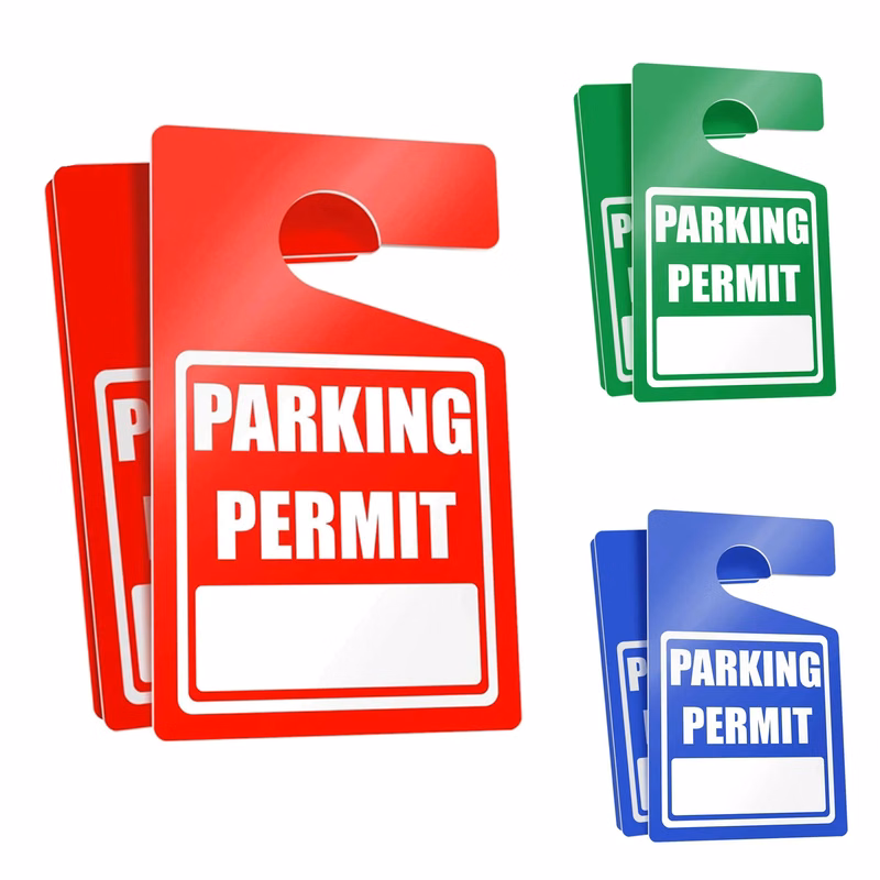 Parking Permit Hang Tags