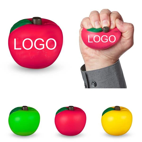 2 3/4" Apple Stress Reliever Ball 1