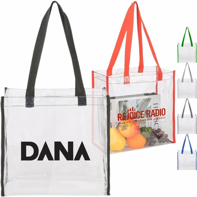 Clear Transparent PVC Tote Bag