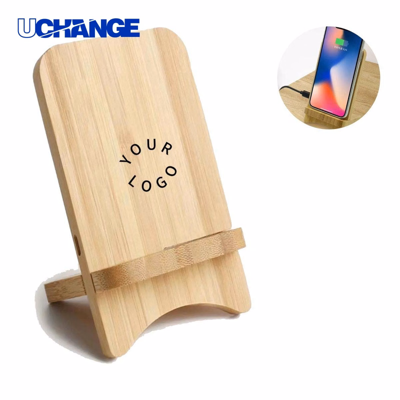 Fast Charging Bamboo Phone Holder Stand