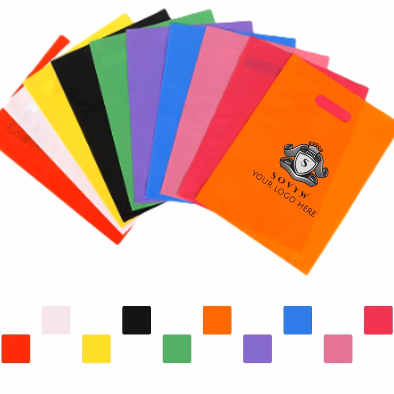 Die-Cut Folded Reinforced Plastic Bag