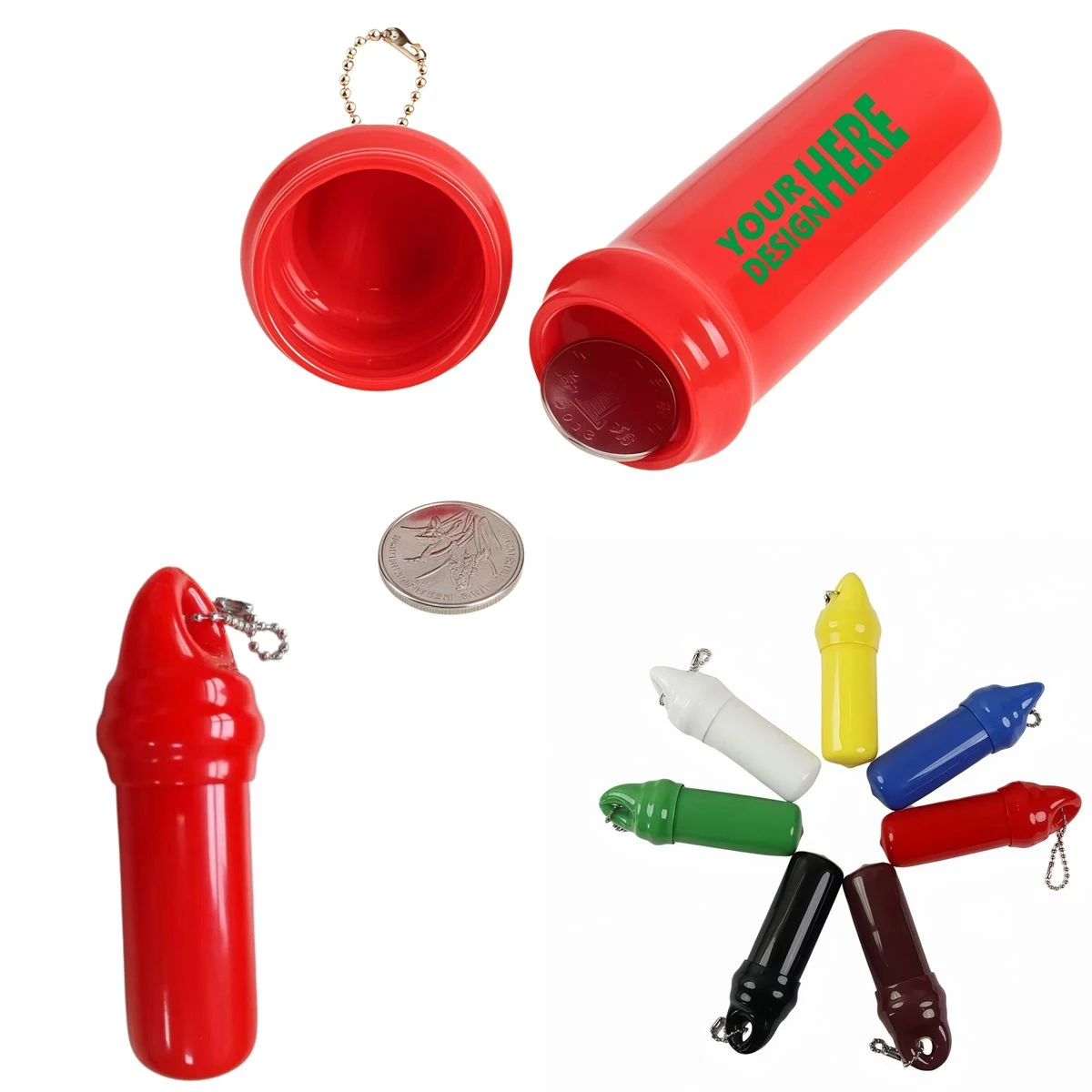 Waterproof Transparent PVC Cylinder Pouch 1
