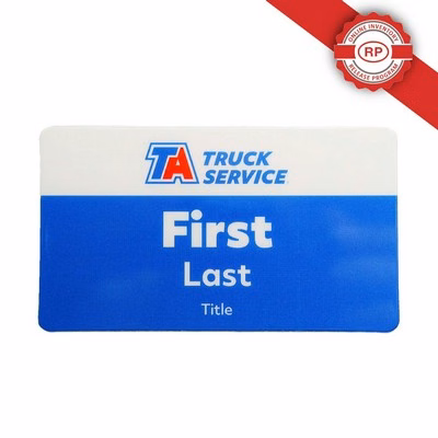 Laminated Personalized Name Badge/Tag (2"x3.5") Rectangle
