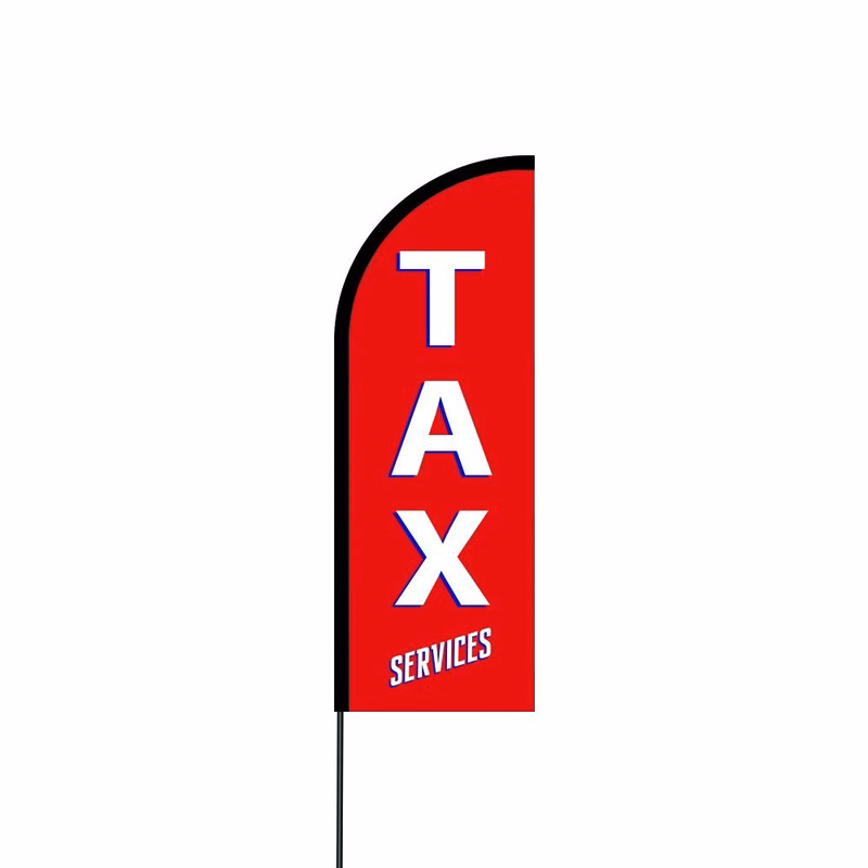 Tax Services Flag Kit 11' Feet Feather Flag Sign Outdoor Banner