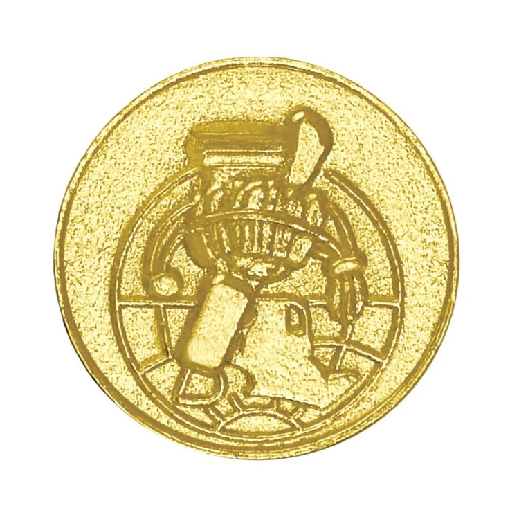 Scholastic Bright Gold Chenille Lapel Pin 1