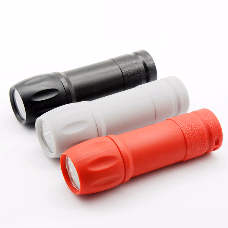 Mini nine-light plastic LED flashlight electric torch