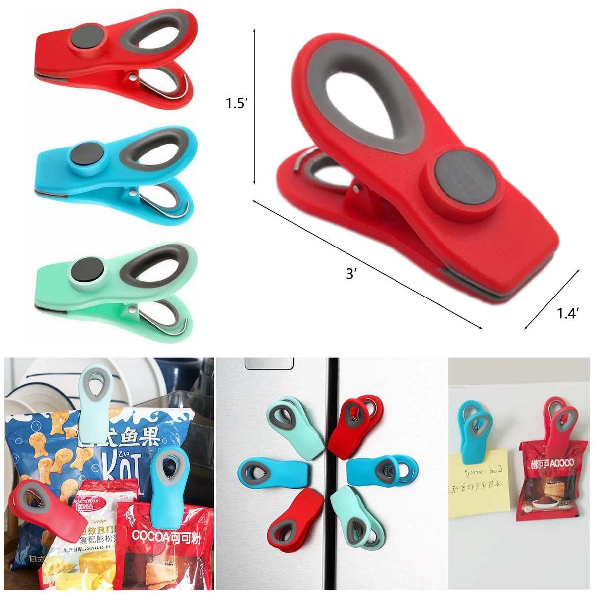 Magnetic Fridge Memo Holder 1