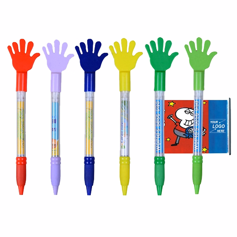 Hand Shaped Ballpoint Pen w/Banner