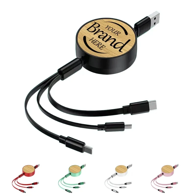 Bamboo 3 In 1 Retractable Data Cable 1