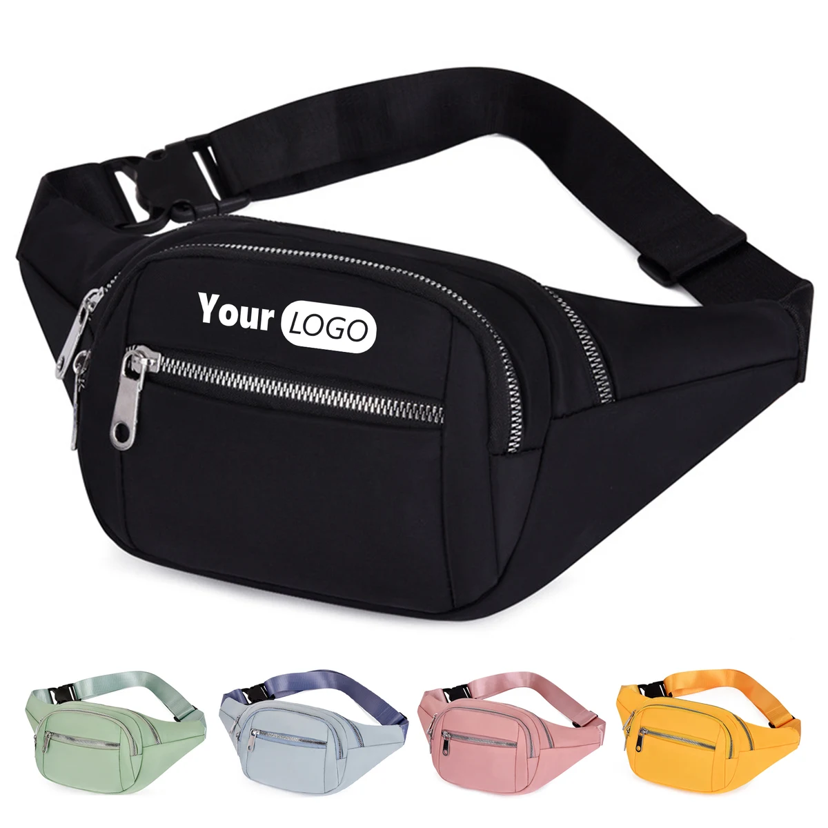 Oxford Large Fanny Pack Running Belt Waist Bag for trip 1