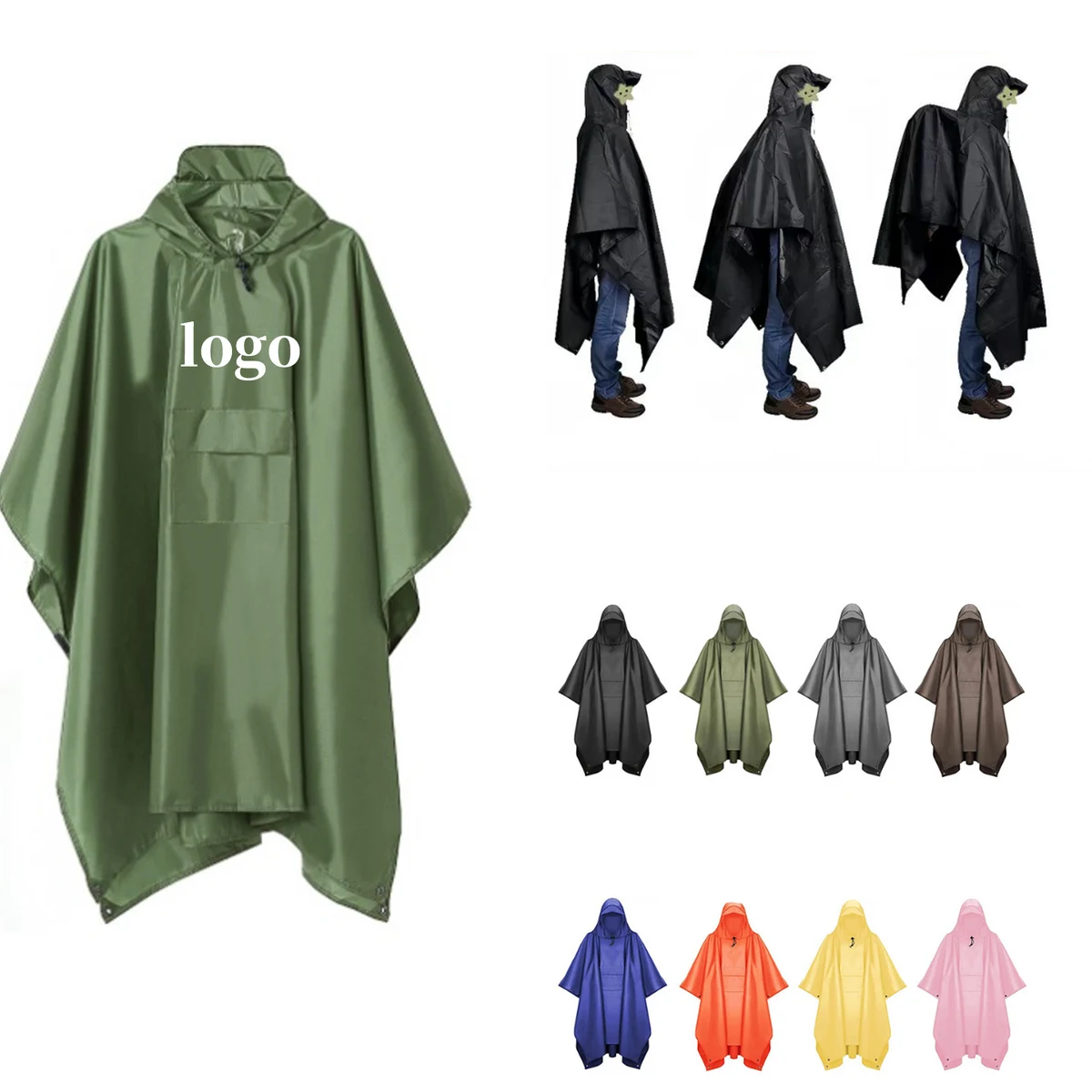 Multi-Function 3-in-1 Poncho Raincoat 1