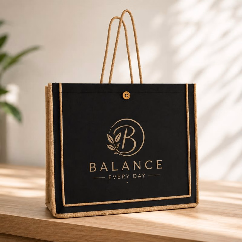 Paradise Jute Tote Bag