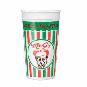 32 oz. Offset Print Smooth Plastic Stadium Cup