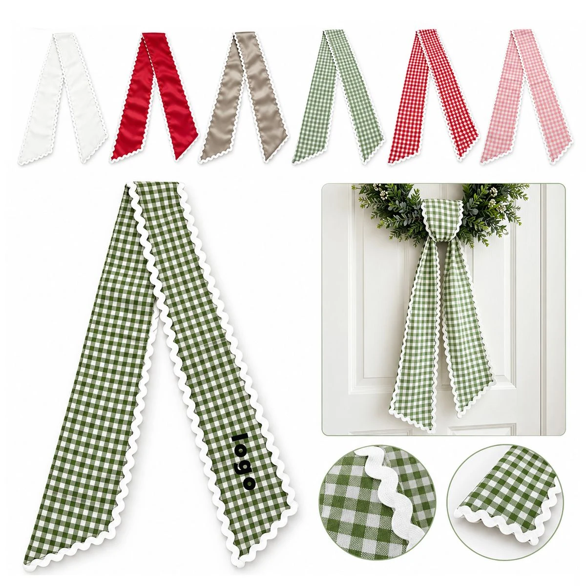 Plaid Holiday Sash 1