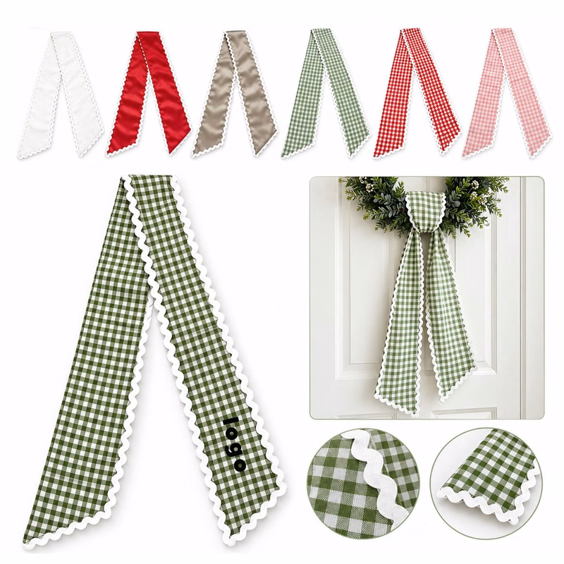 Plaid Holiday Sash