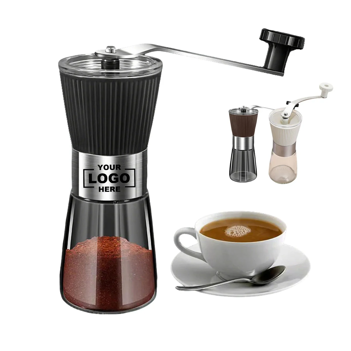 304 Stainless Steel Hand Cranked Coffee Grinder 1