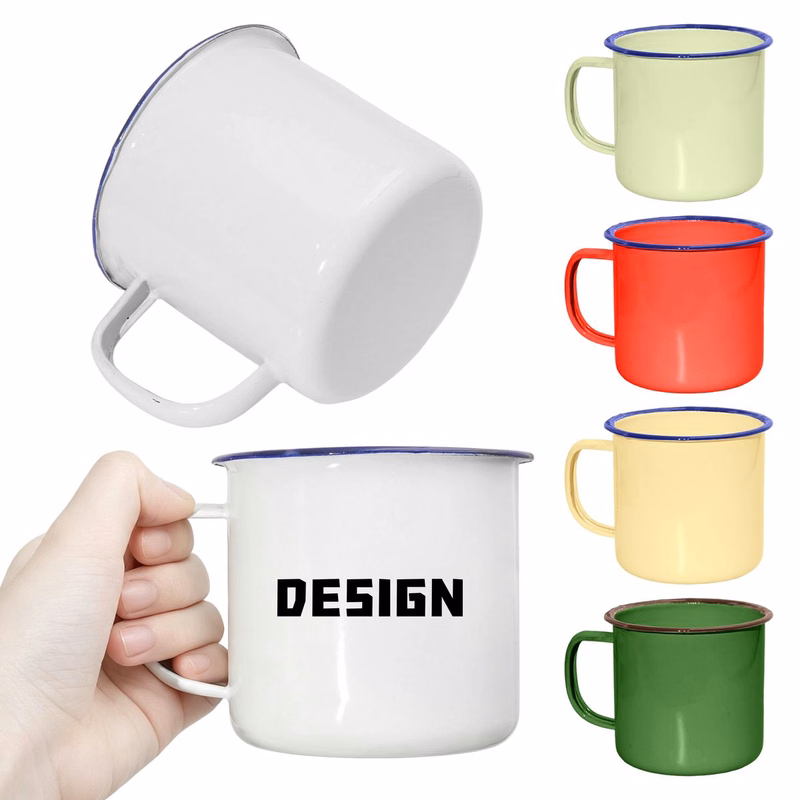 16oz Enamel Camping Mug