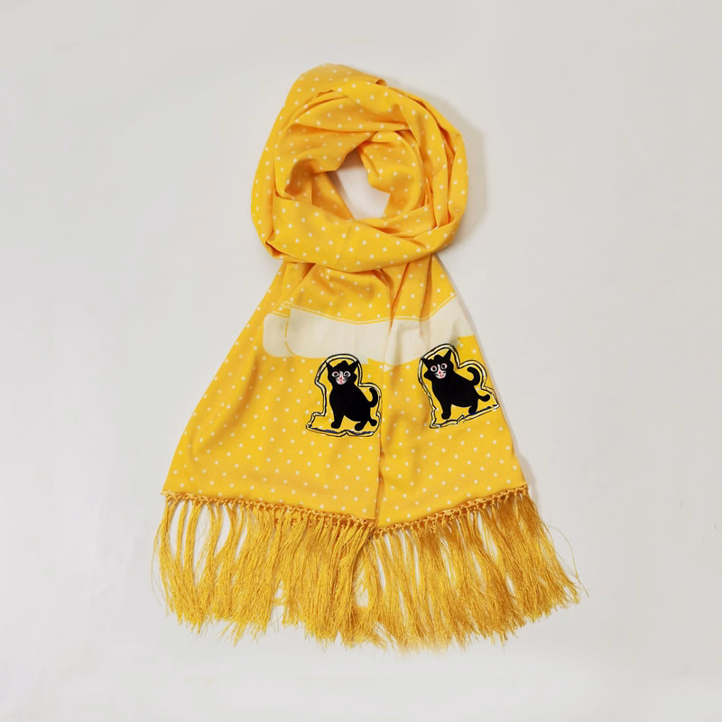 5FT Double-Layer Tassel Scarf For Woman