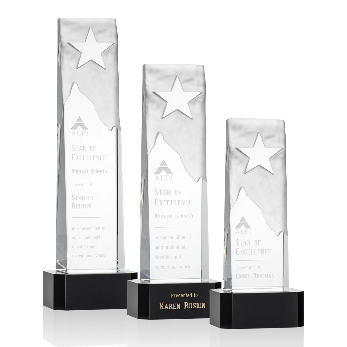Stapleton Star Award on Base - Black 1