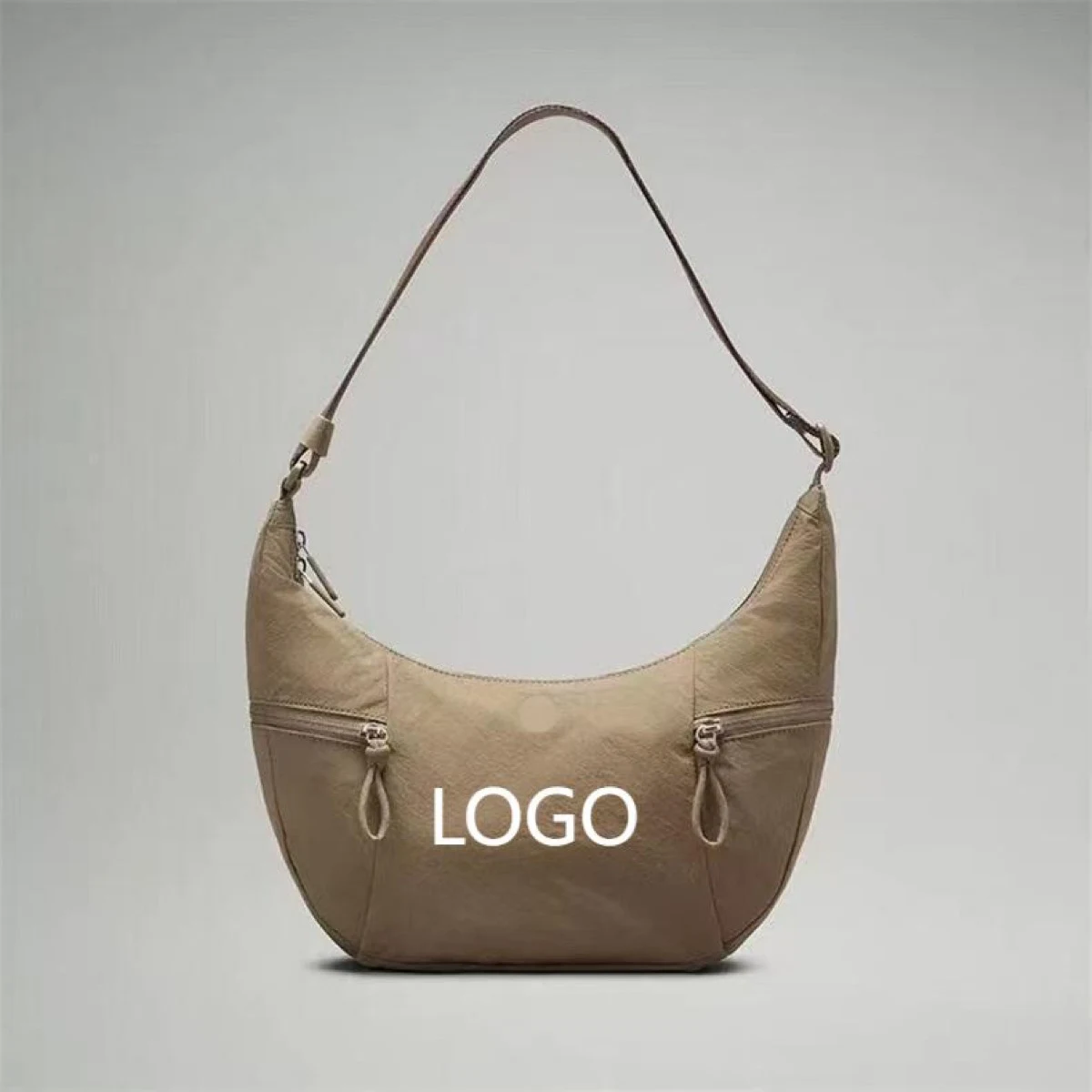 Custom Logo Nylon Horn Shoulder Bag 1