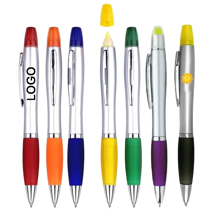 Curvy Pen with Highlighter 1