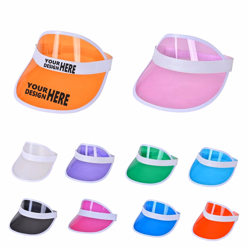 Clear PVC Sun Visor Hat