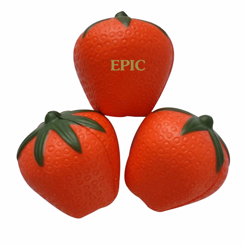 Simulated Strawberry Pu Pressure Ball Decompression