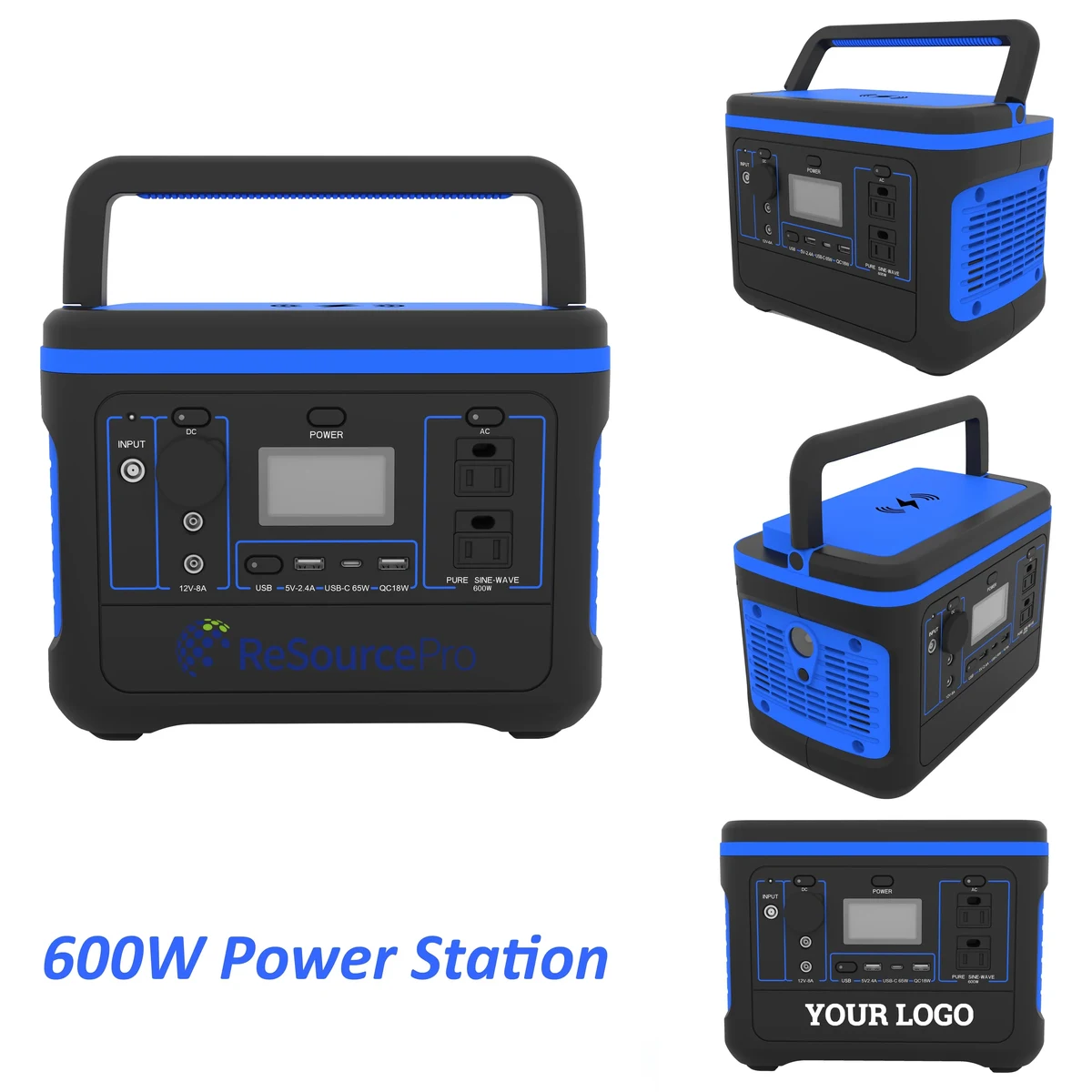 600W Rechargeable Backup Battery Power Station 1