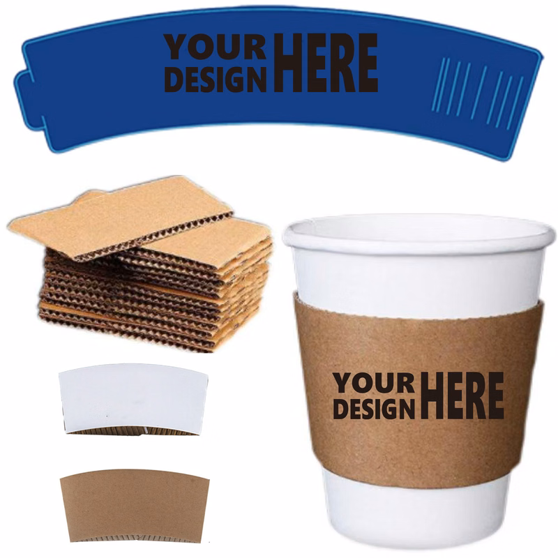 Single-Use Paper Coffee Cup Sleeves