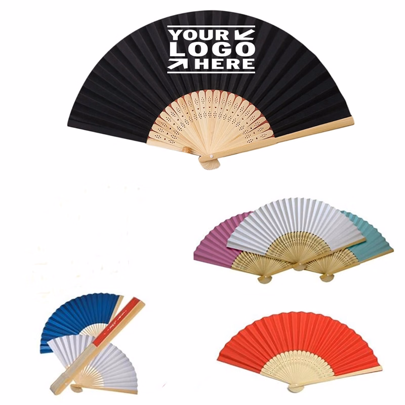 Foladble Chinese Paper Bamboo fan