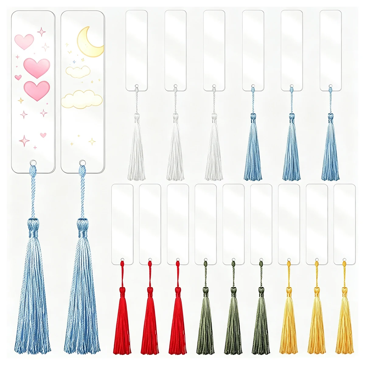 Semi-Transparent Hanging Page Markers with Straps 1