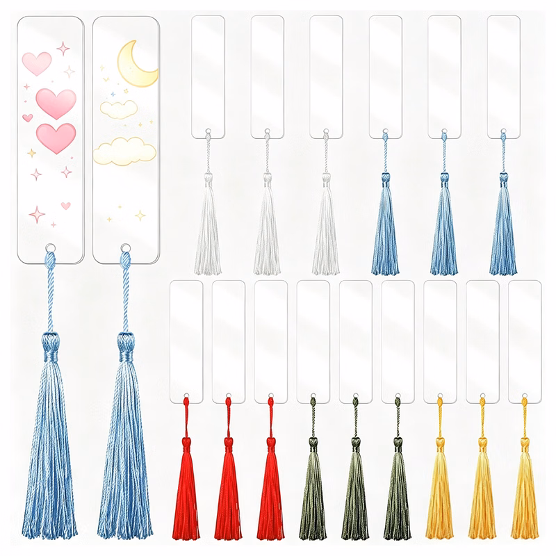 Semi-Transparent Hanging Page Markers with Straps