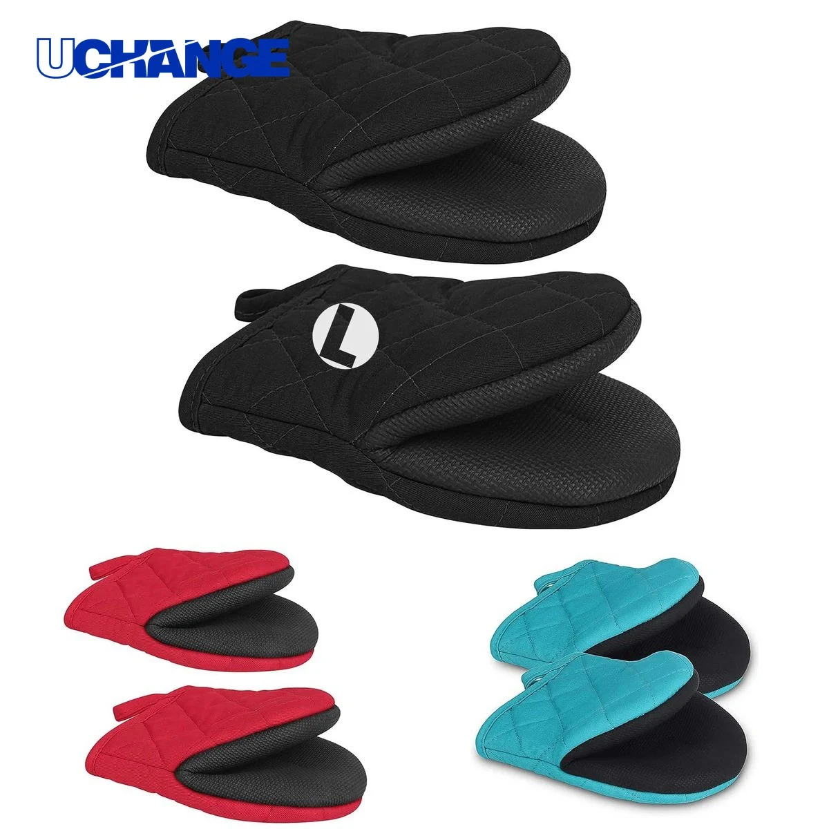 Kitchen Oven Gloves Heat Protection Pair 1