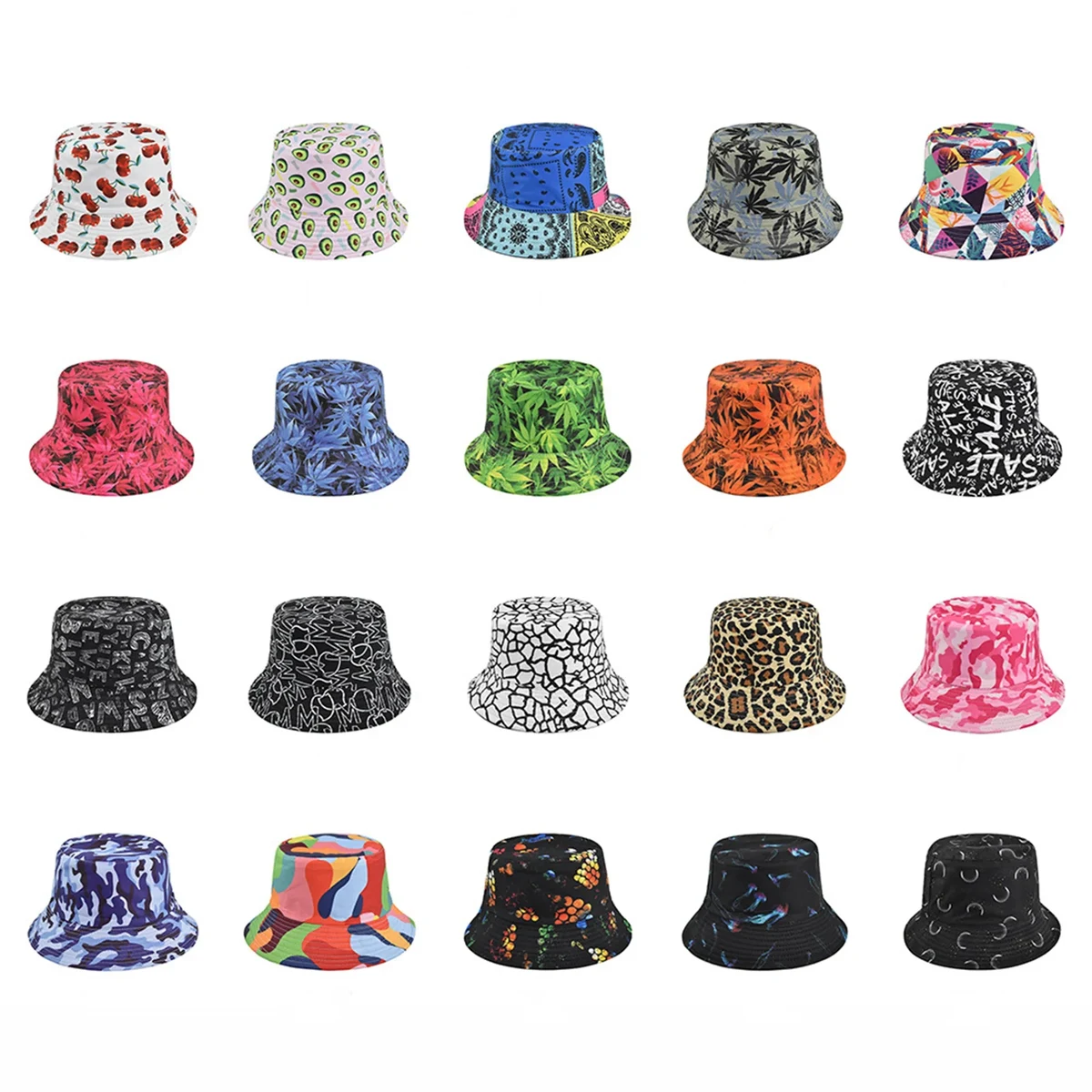 Fisherman's hats in a variety of colors 1