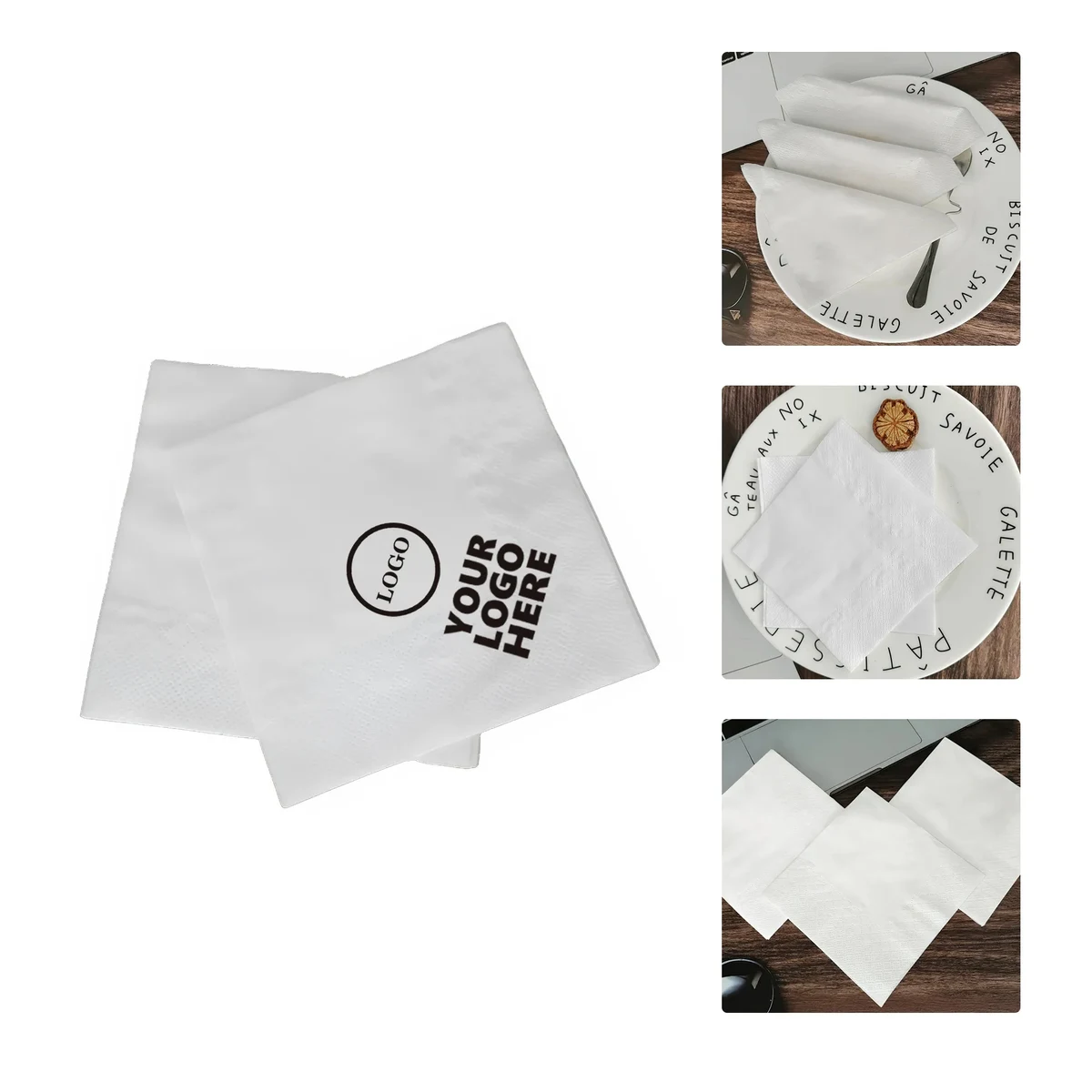 MOQ50 Custom Logo Printed Napkins 1