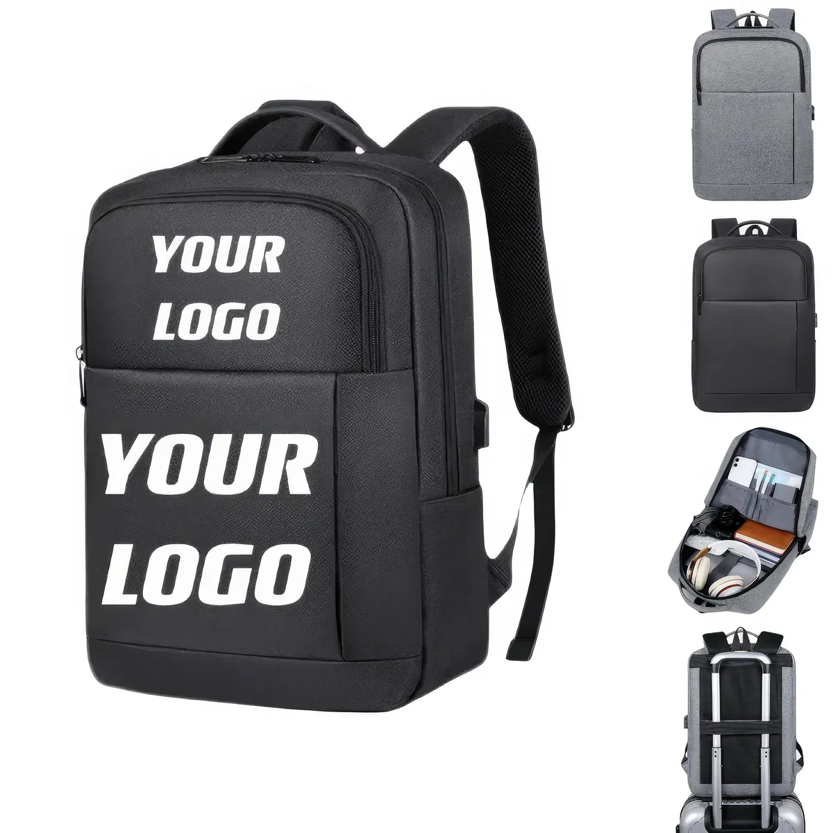 Travel Laptop Backpack With USB Charge Port 1