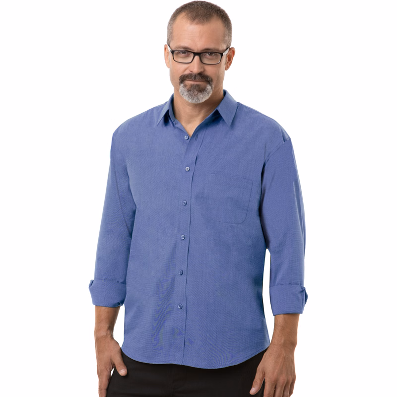 Men's L/S Untucked Fit Crossweave