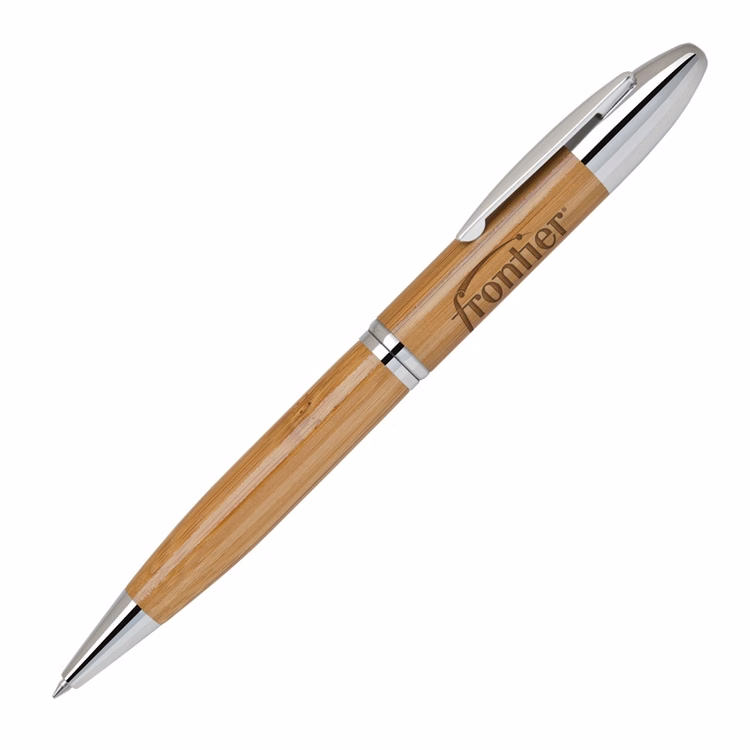 Bamboo-I Twist Eco-Friendly Pens with Chrome Trims