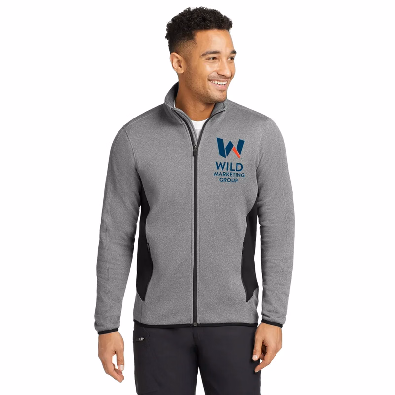 Eddie Bauer(R) Full-Zip Heather Stretch Fleece Jacket