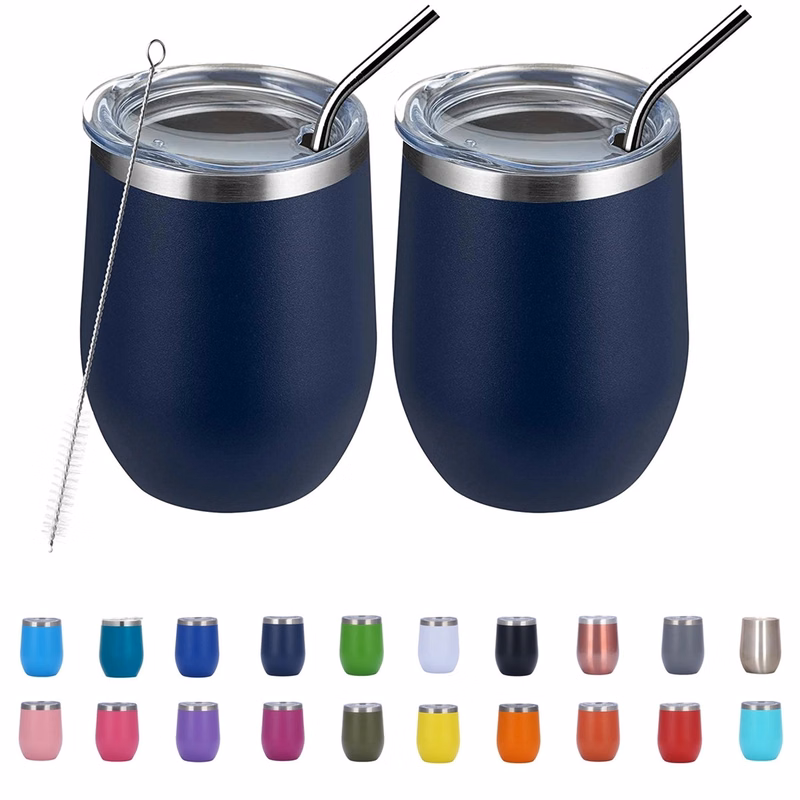 12Oz Double Wall Vacuum Wine Tumbler