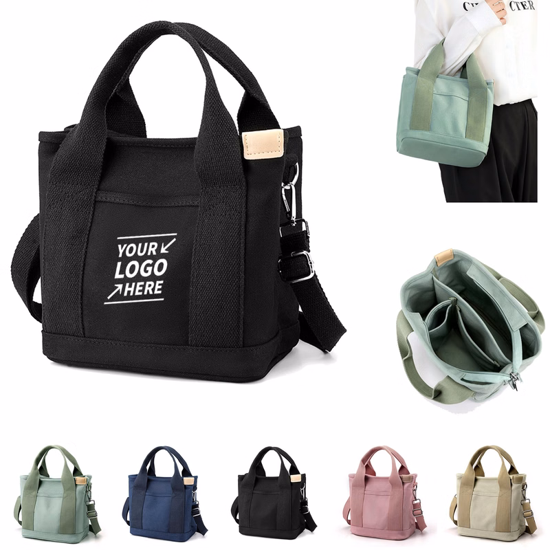 Women Thickened Canvas Shoulder Tote Bag