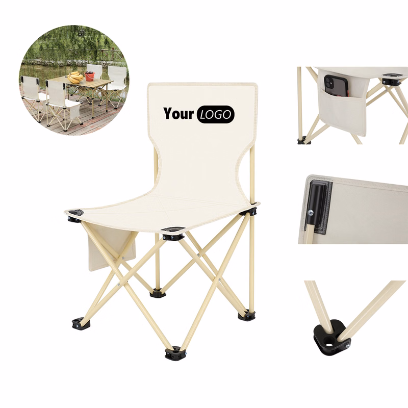 Folding Outdoor Chair with Side Pocket