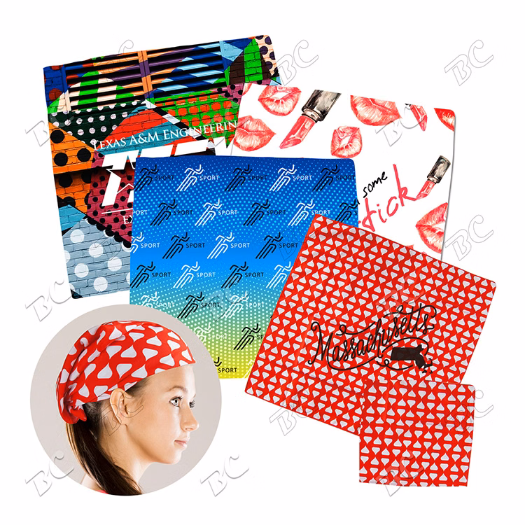 100% Polyester Full Color Bandanas