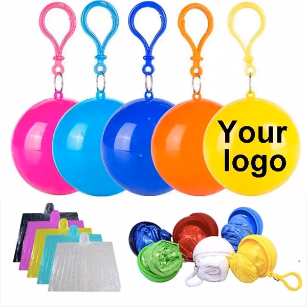 Disposable Emergency Rain Ponchos Ball