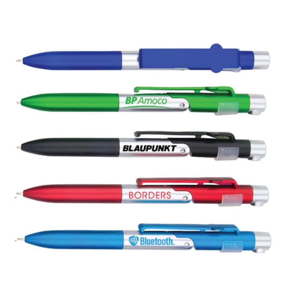 Ballpoint Pen with Business Card Holder in Clip 1