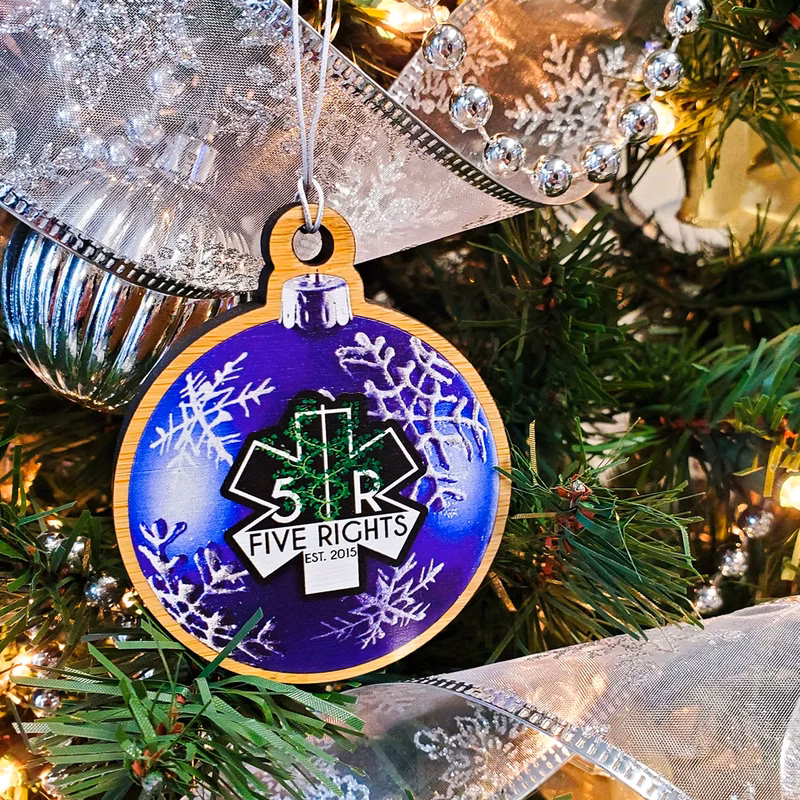 5/16" Ultra Vivid Bamboo Ornaments