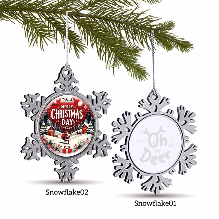 Free Shipping Zinc Alloy Snowflake Ornament