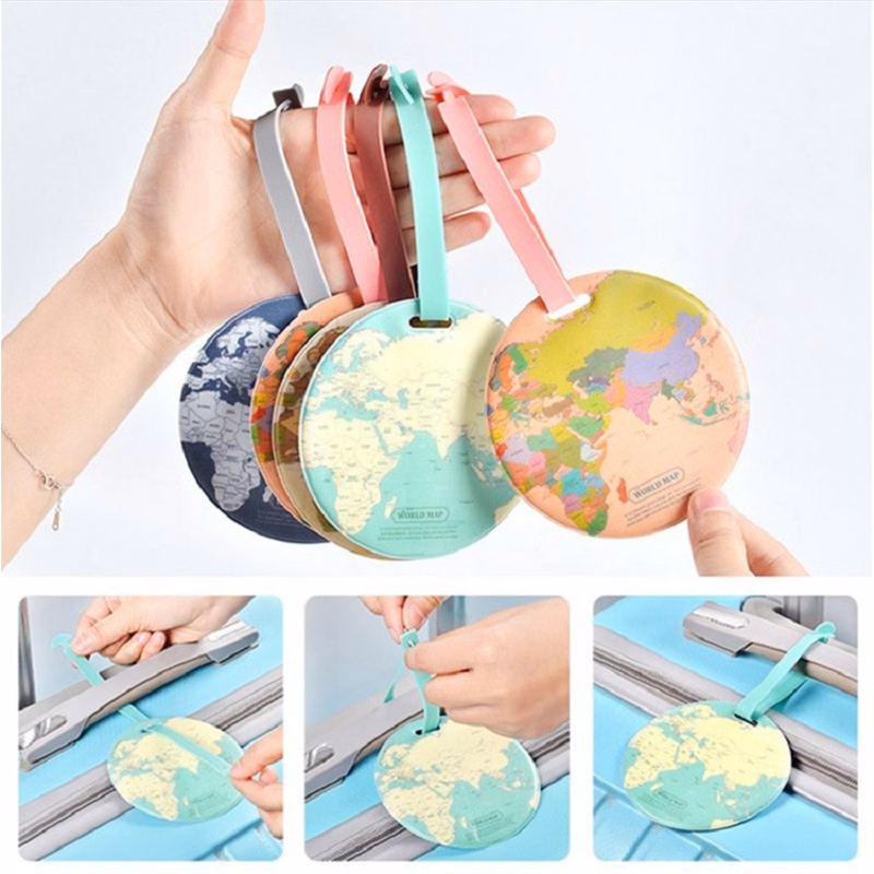 Round PVC Luggage Tag