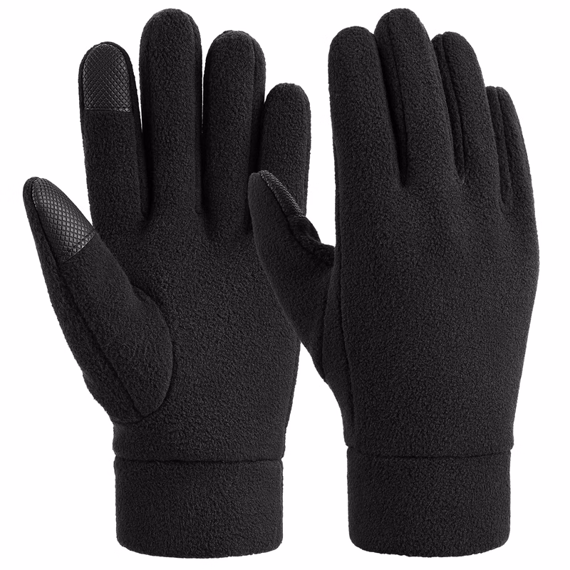 Polar Fleece Touchscreen Grip Gloves